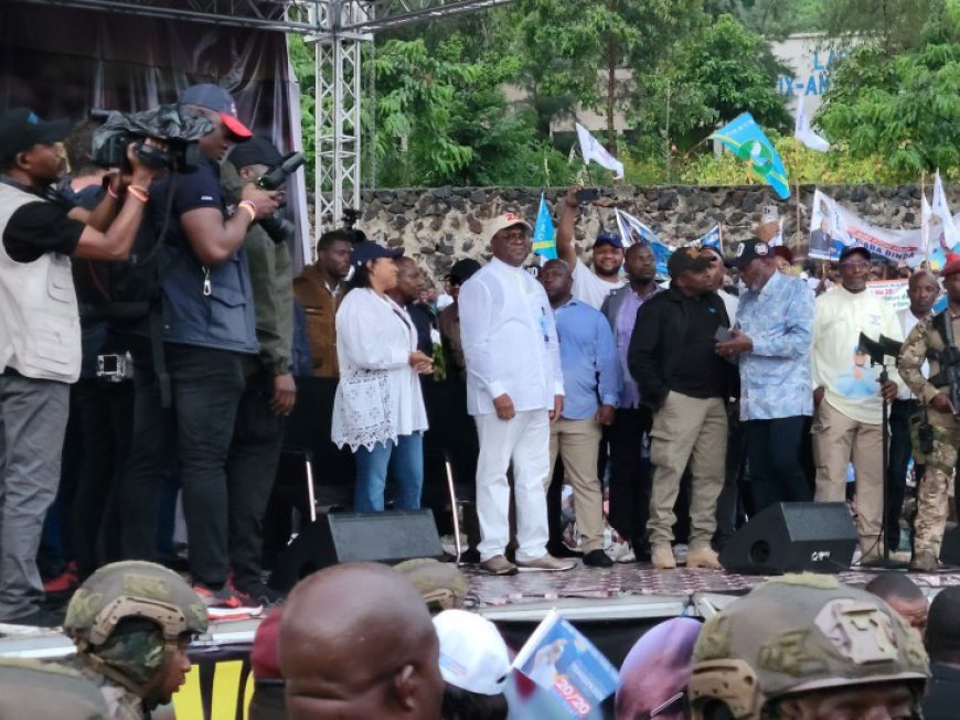 A Goma, Félix Tshisekedi sollicite un 2è mandat pour vaincre définitivement le M23