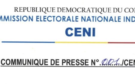 CENI: Report de la publication des résultats législatives nationales et provinciales (Communiqué)