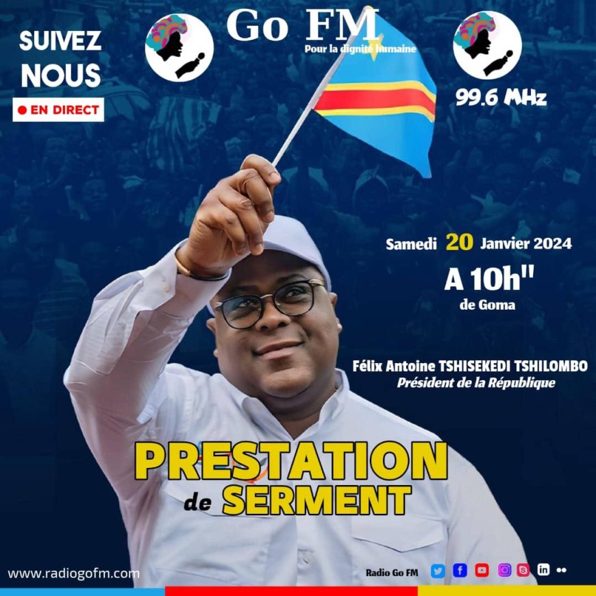 Élections RDC : le président réélu Félix Tshisekedi prête serment ce samedi