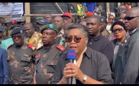 RDC : en séjour à Goma , la PM Judith Suminwa a visité les personnes déplacées de guerre