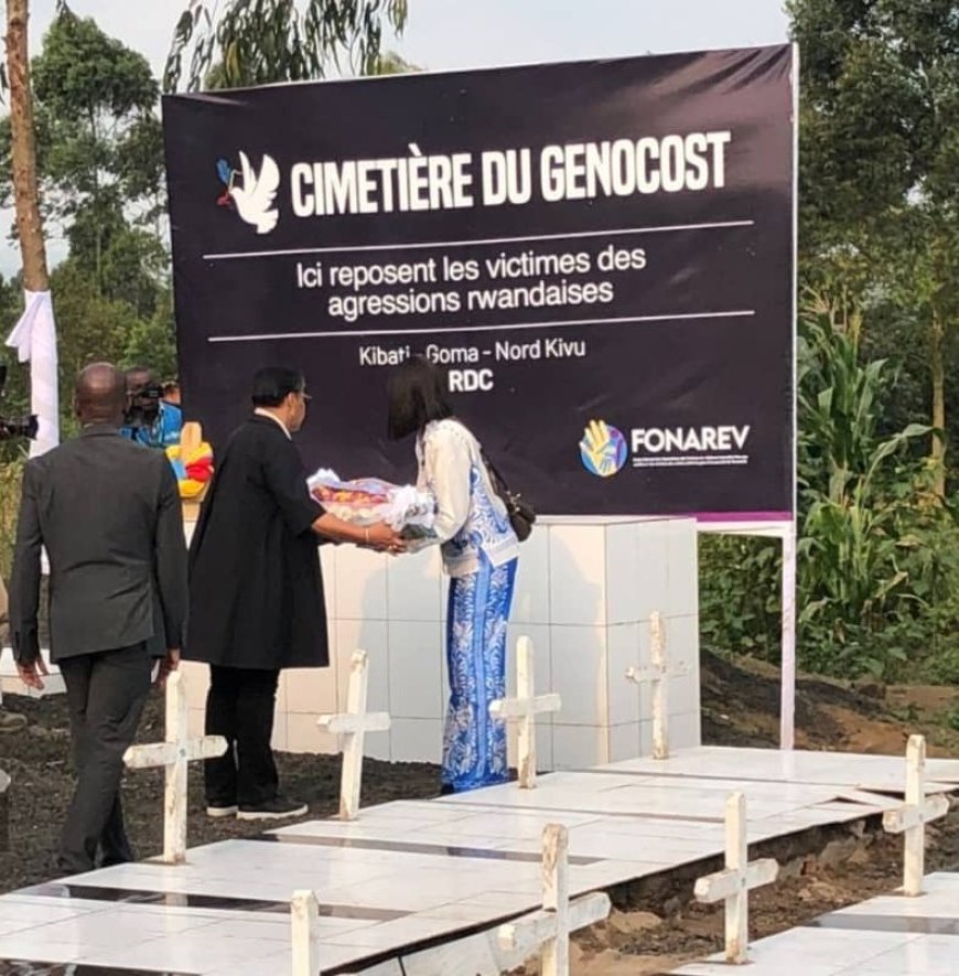 Nord-Kivu : la première ministre s’est rendu à Kibati aux cimetières « génocost »