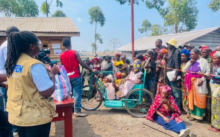 Guerre du M23: Aidprofen assiste 200 déplacés de guerre du camp de Rusayu en vivres et non vivres