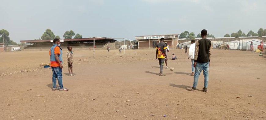 Nyiragongo : tensions au stade de Kibati entre déplacés et jeunes sportifs