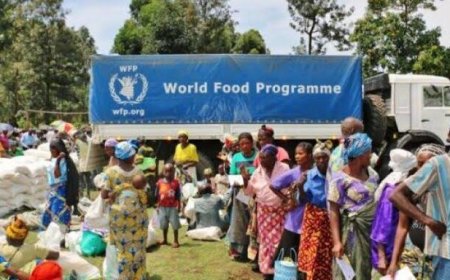 RDC : le premier convoi humanitaire du Programme Alimentaire Mondial débarque à Bweremana