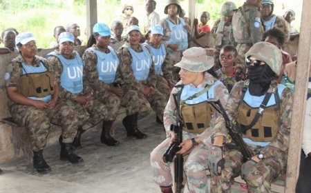 Beni : les femmes Casques Bleus Sud-Africaines sensibilisent la population sur l'égalité des droits et promotion de la Paix