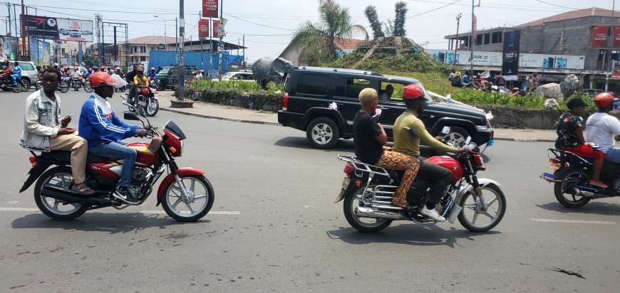 Goma : la colère des motards après un nouvel accident mortel d'un des leurs perturbe le transport en commun