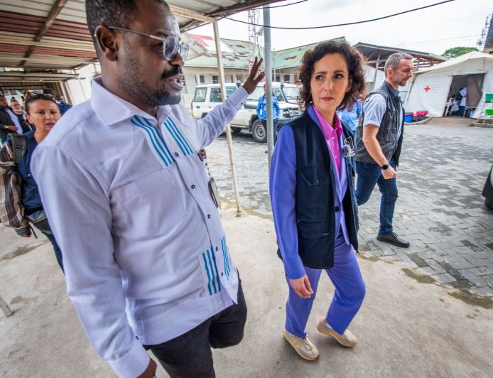 À Goma, Hadja Lahbib alerte sur la crise humanitaire et appelle au respect du droit international