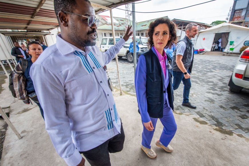 À Goma, Hadja Lahbib alerte sur la crise humanitaire et appelle au respect du droit international